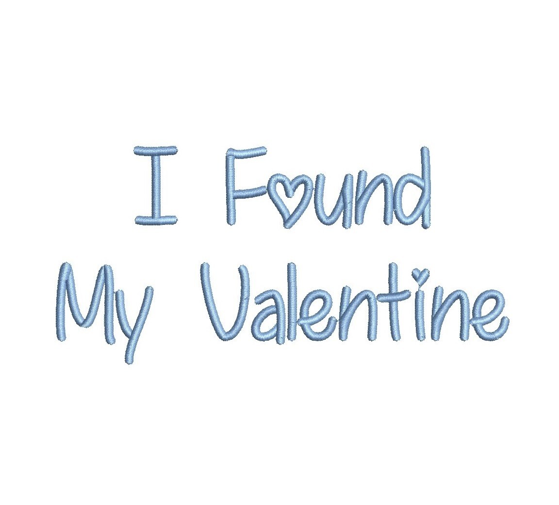 I Found My Valentine ESA Font