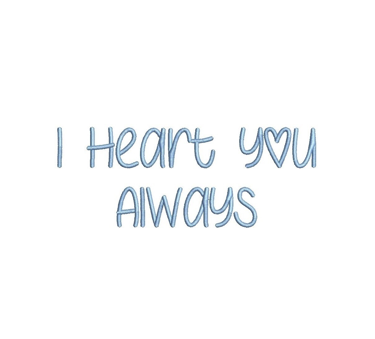 I Heart You Always ESA Font