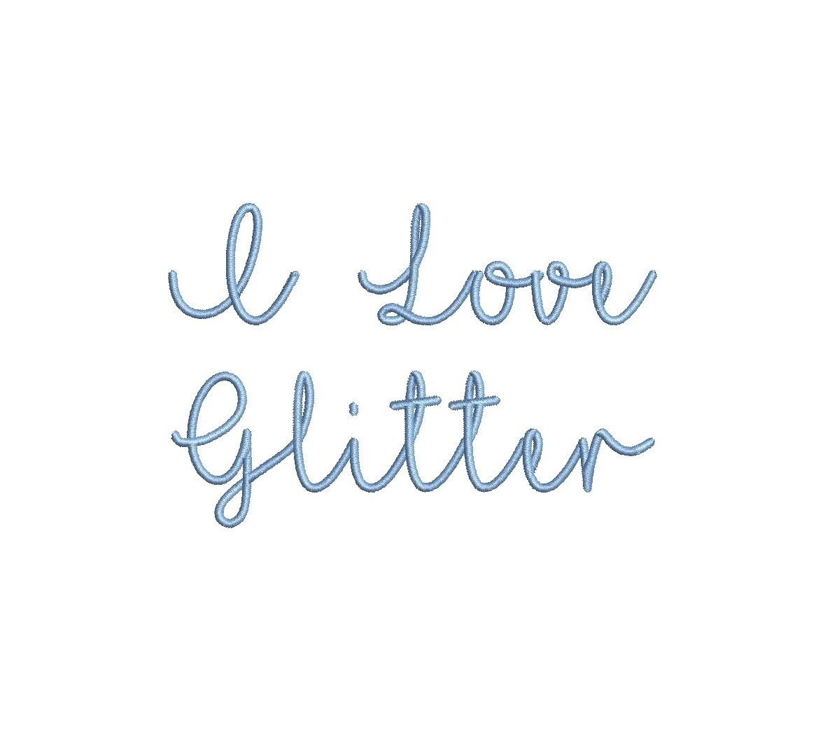 I Love Glitter ESA Font