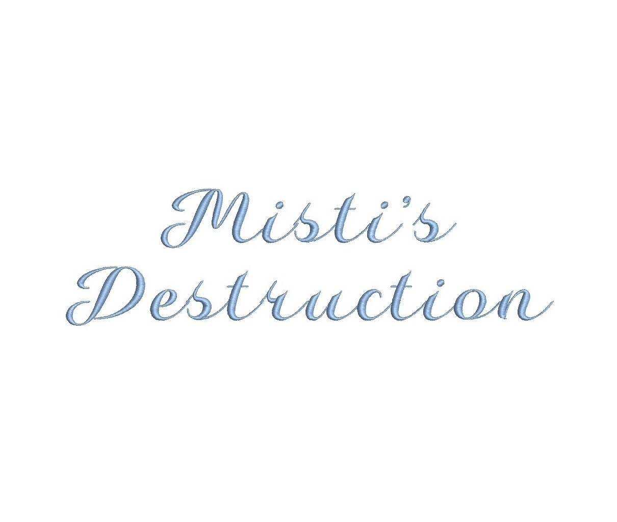 Misti&#39;s Destruction ESA Font