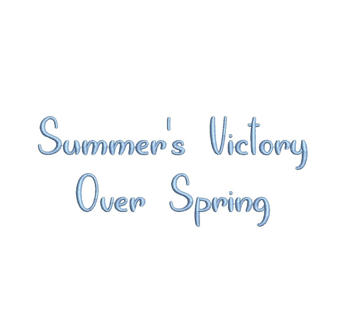 Summer Victory Over Spring ESA Font