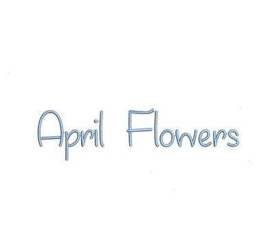 April Flowers ESA font