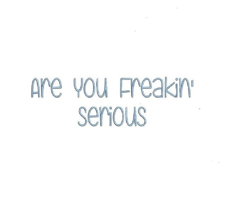 Are You Freaking Serious ESA font
