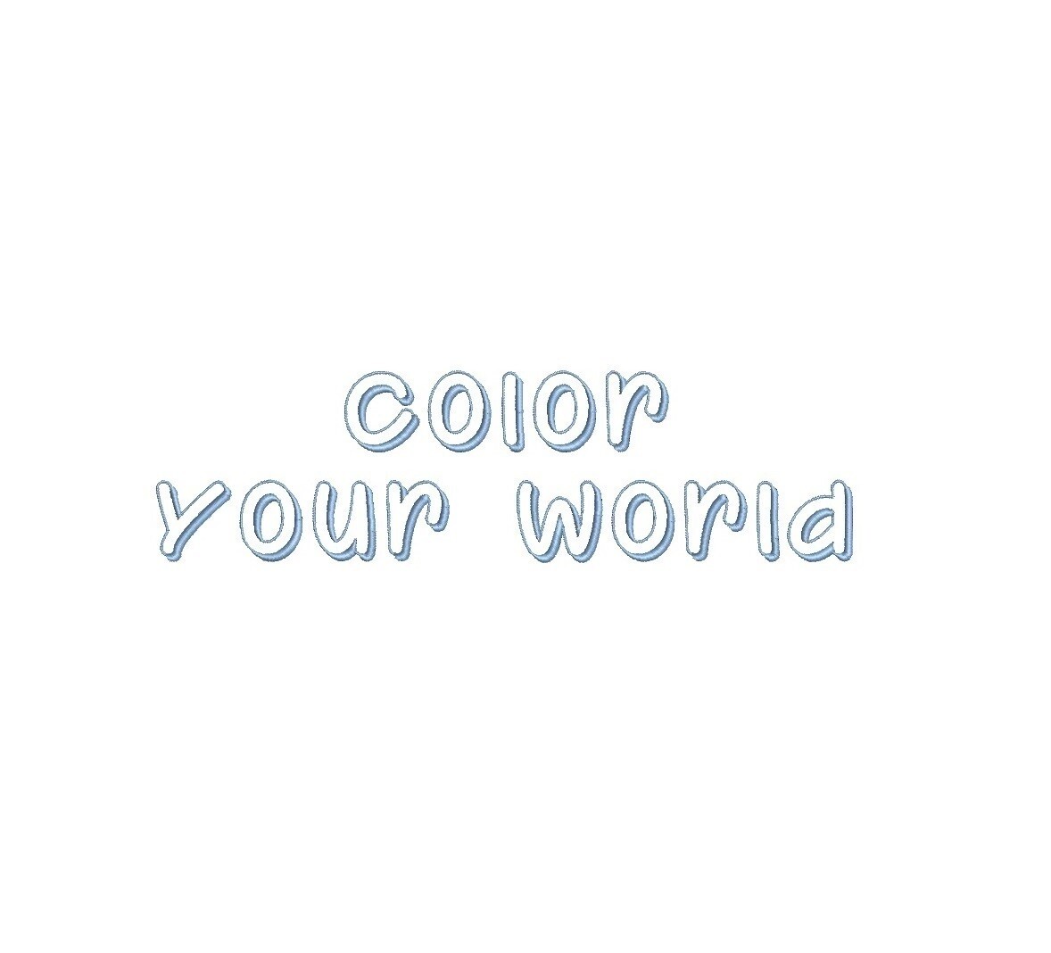 Color Your World ESA Font