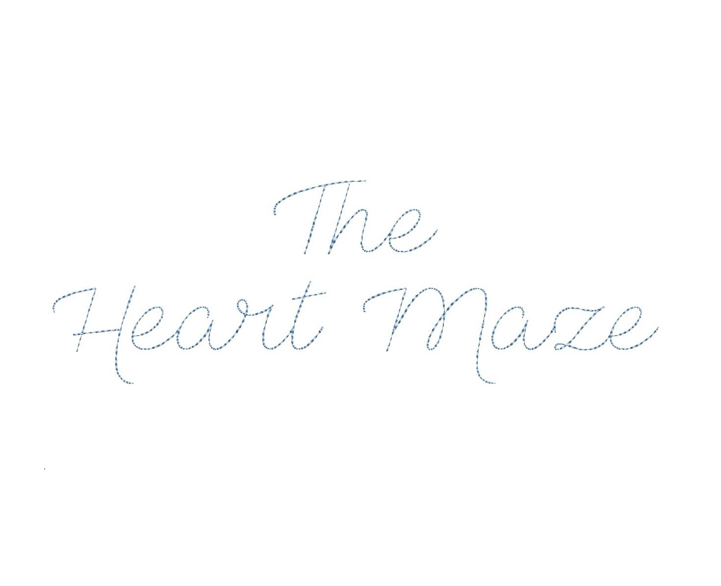 The Heart Maze Bean Stitch ESA font