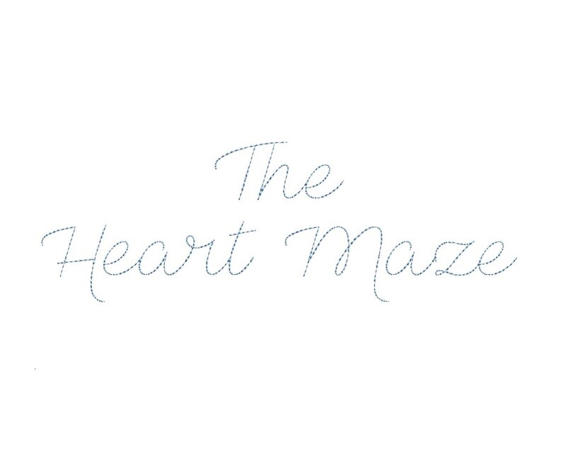 The Heart Maze Bean Stitch ESA font