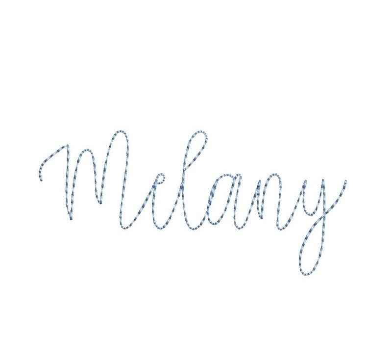 Melany Bean Stitch ESA font