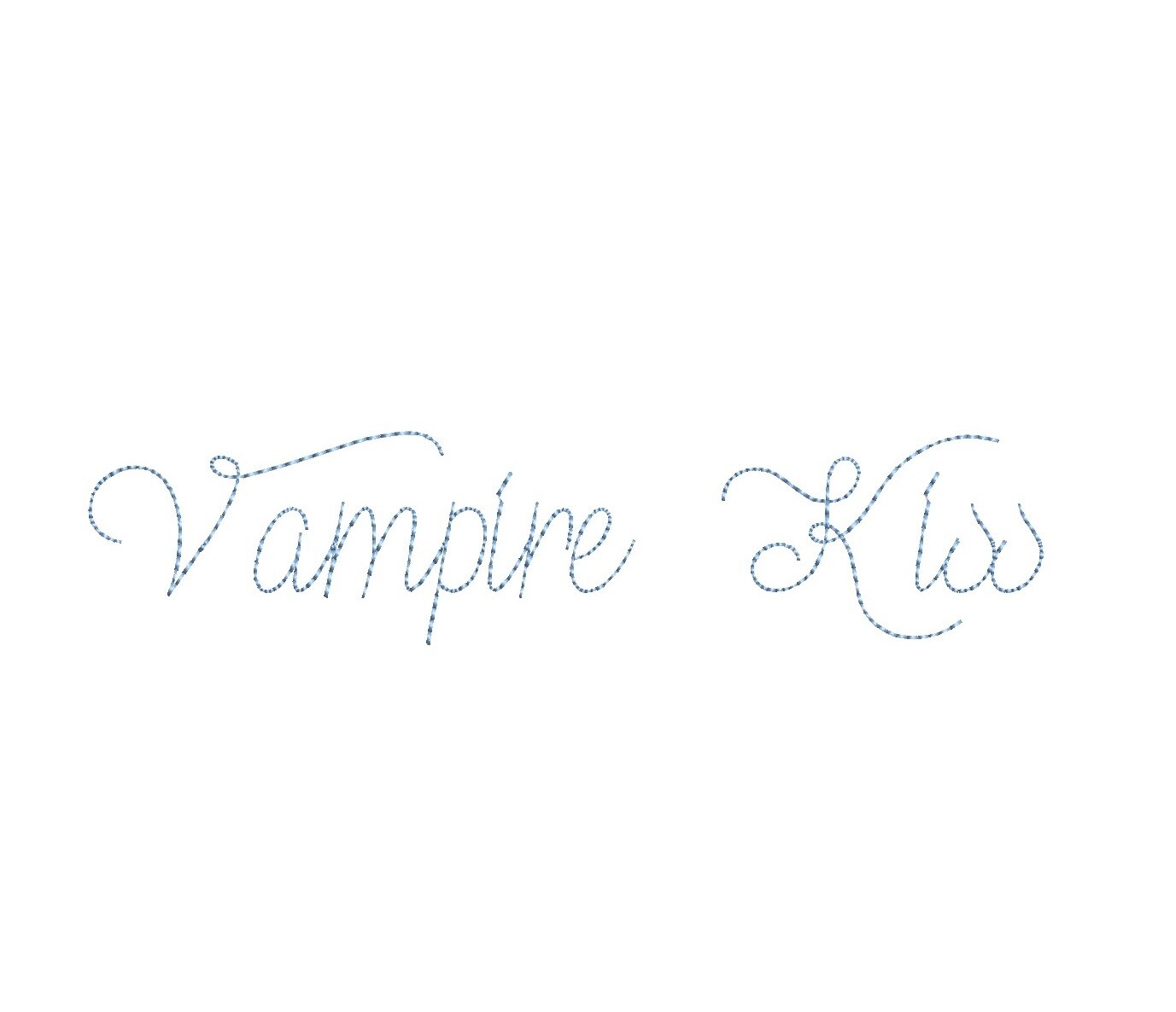 Vampire Kiss Bean Stitch ESA font