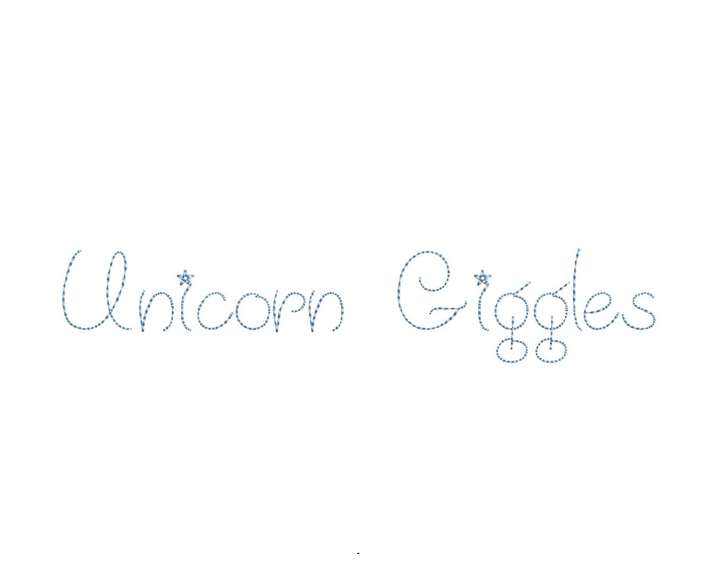 Unicorn Giggles Bean Stitch ESA font