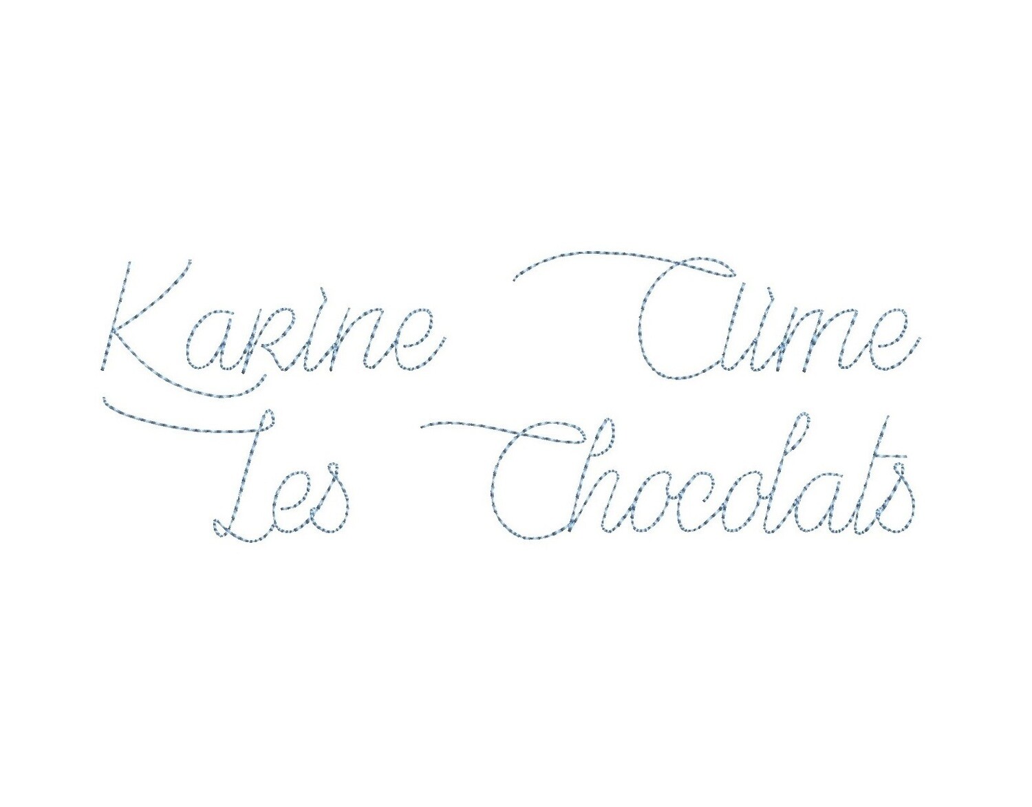 Karine Aime Les Chocolats Bean Stitch ESA font