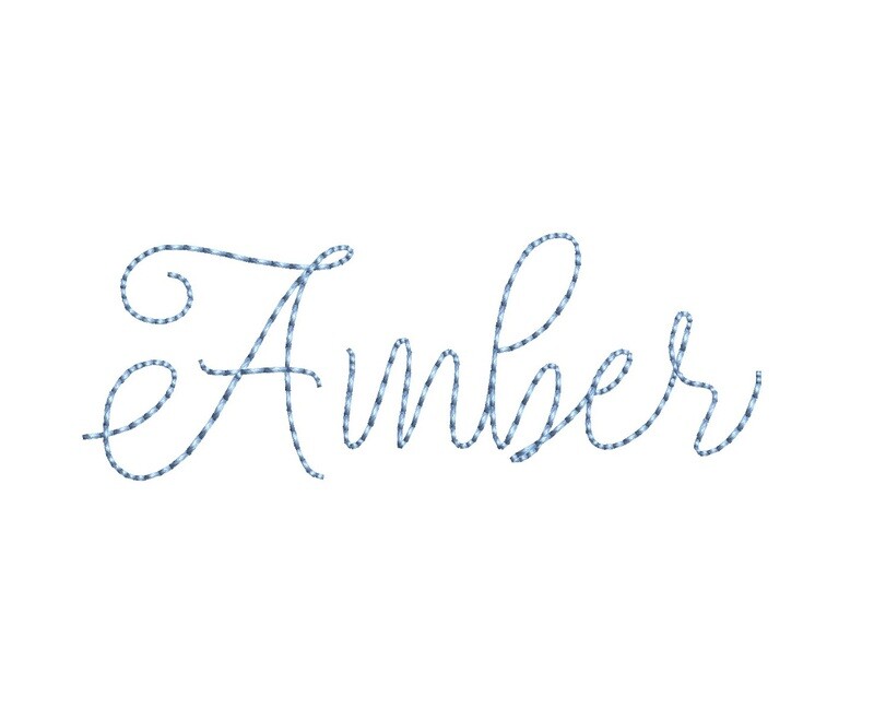 Amber Bean Stitch ESA font
