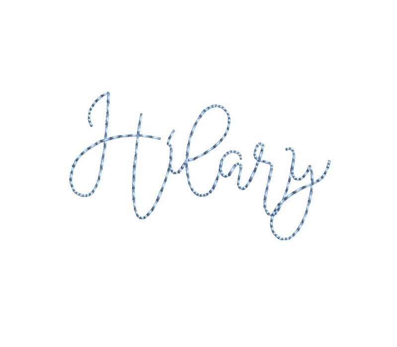 Hilary Bean Stitch ESA font