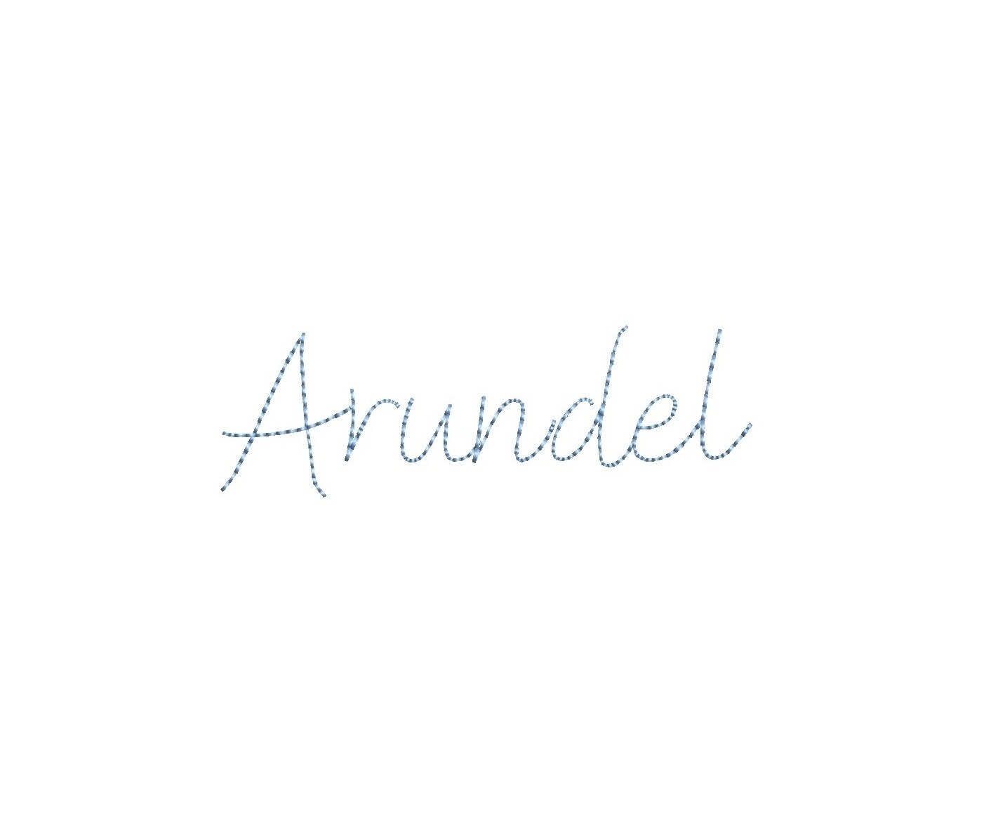 Arundel Bean Stitch ESA font
