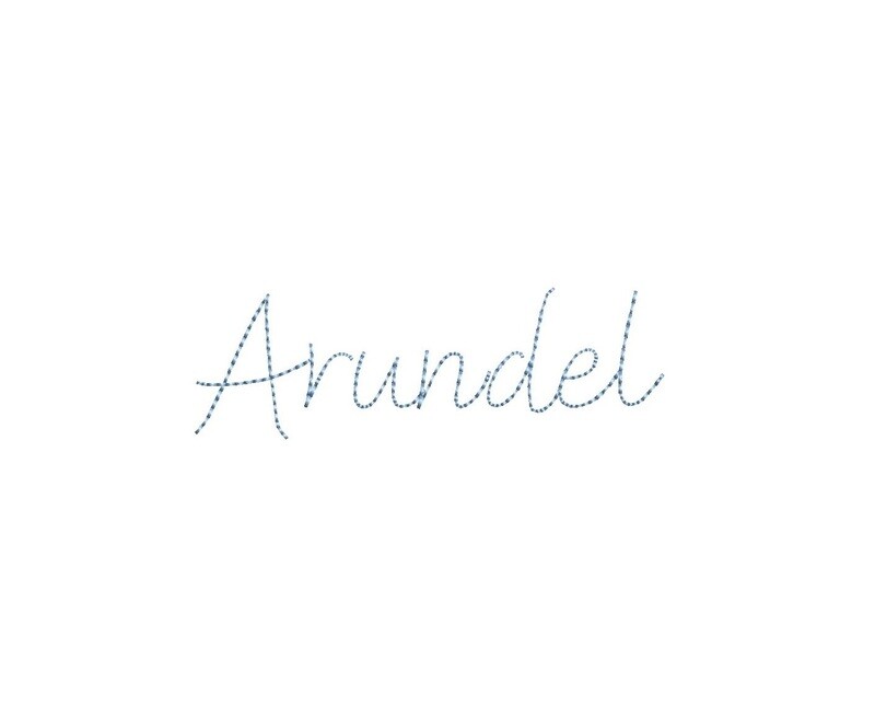 Arundel Bean Stitch ESA font