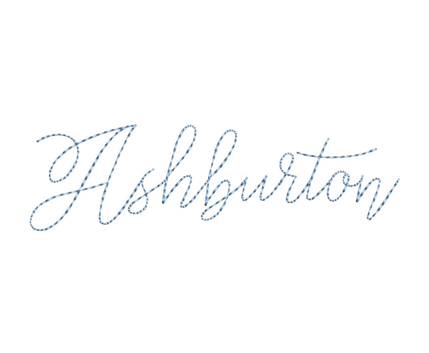 Ashburton Bean Stitch ESA font