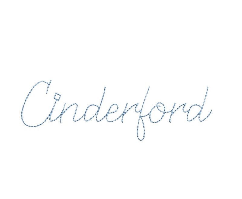 Cinder Ford Bean Stitch ESA font