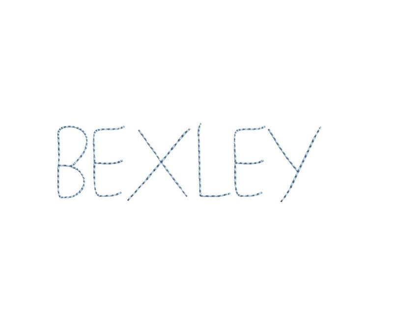 Bexley Bean Stitch ESA font