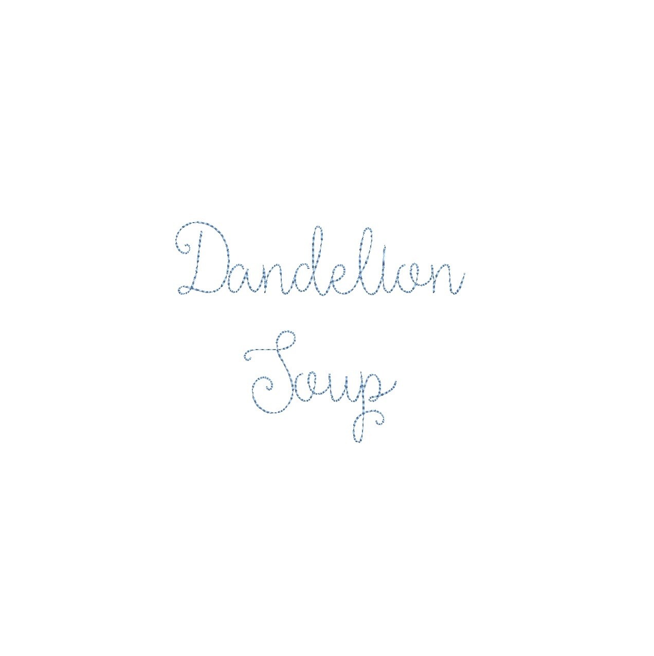 Dandelion Soup Bean Stitch ESA font