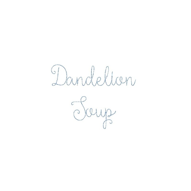 Dandelion Soup Bean Stitch ESA font