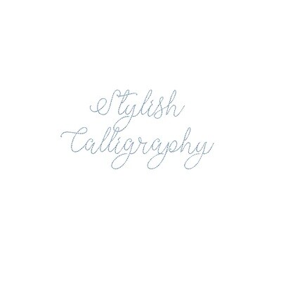 Stylish Calligraphy Bean Stitch ESA font