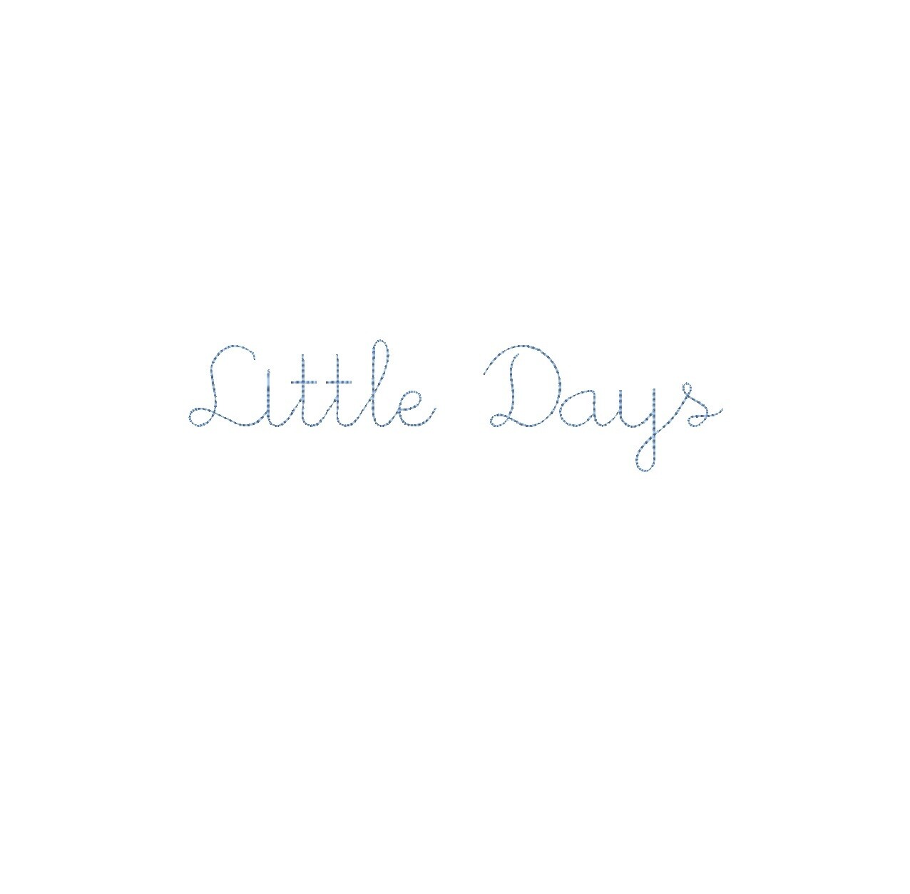 Little Days Bean Stitch ESA font