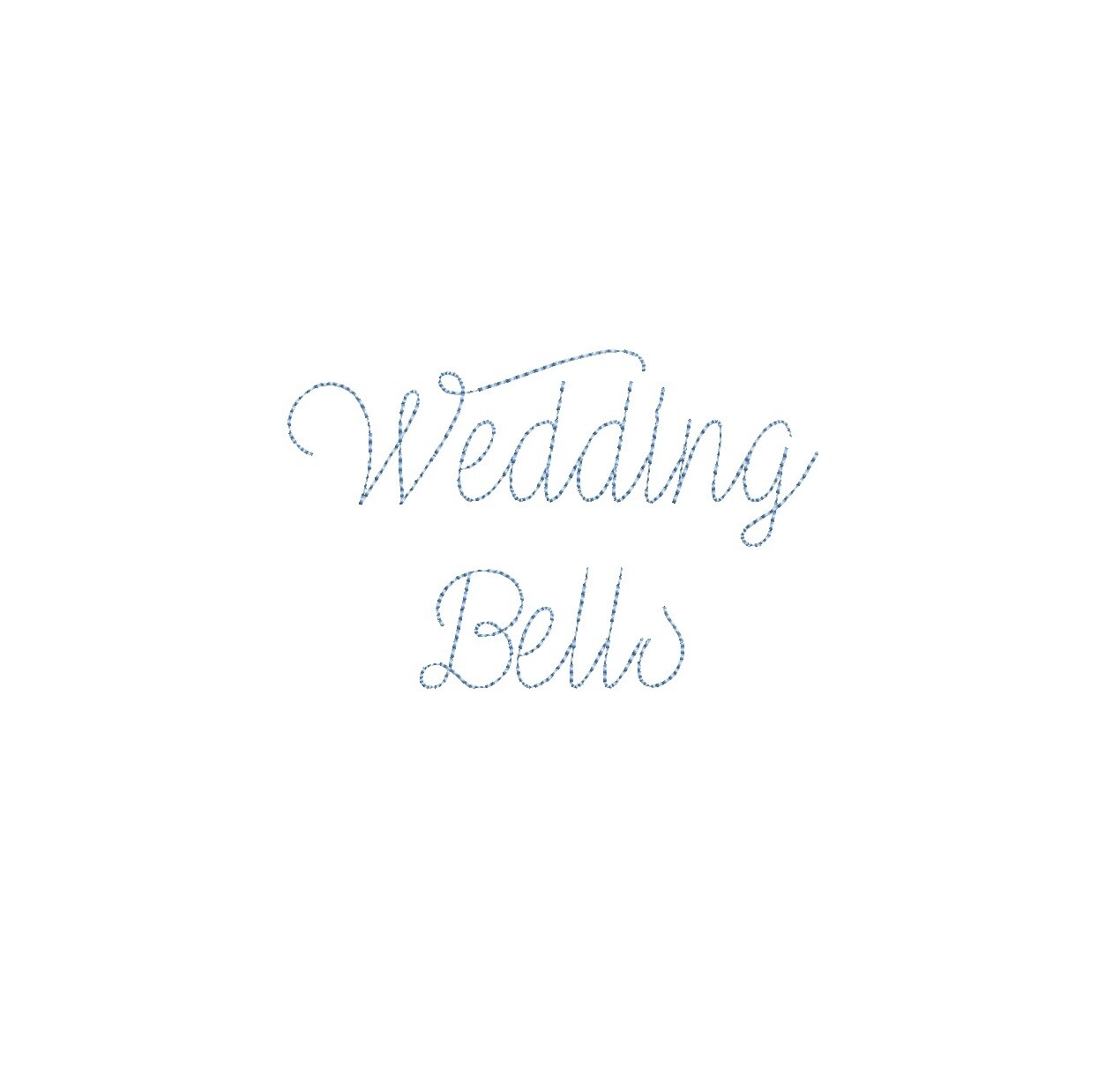 Wedding Bells Bean Stitch ESA font