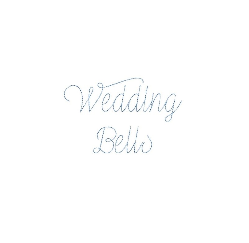 Wedding Bells Bean Stitch ESA font