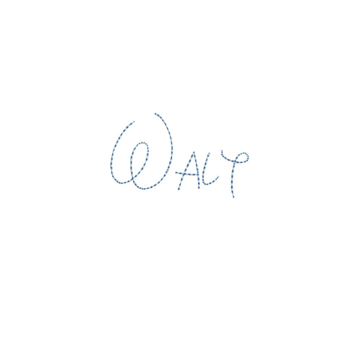 Walt Bean Stitch ESA font