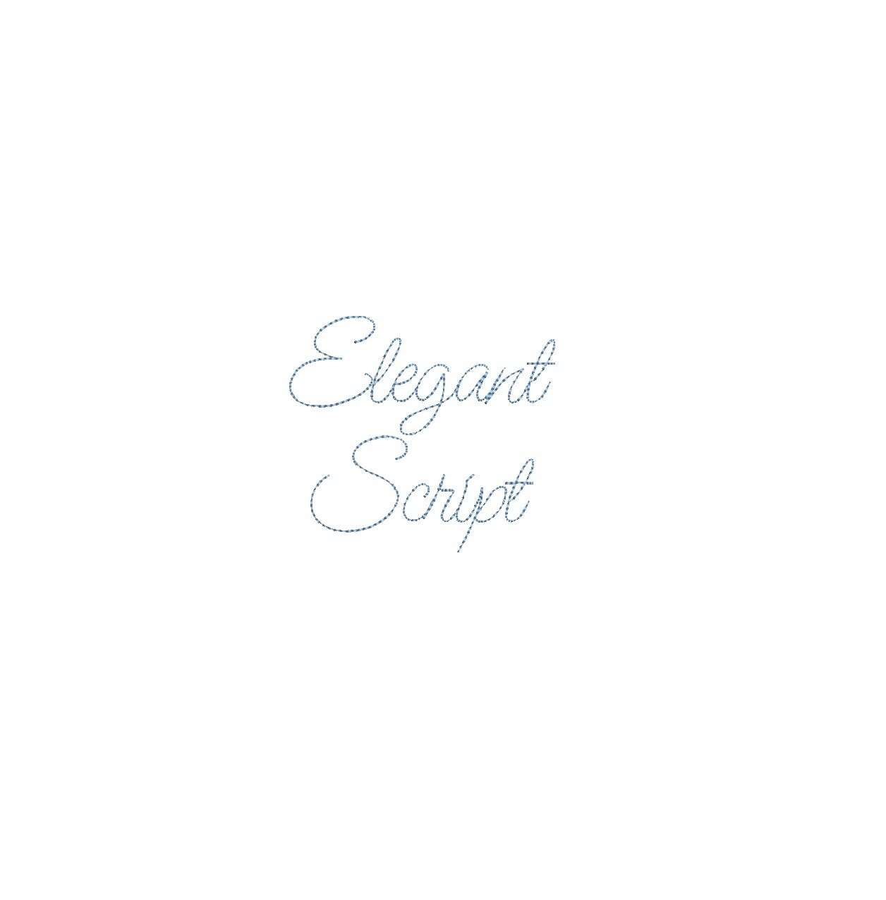 Elegant Script Bean Stitch ESA font