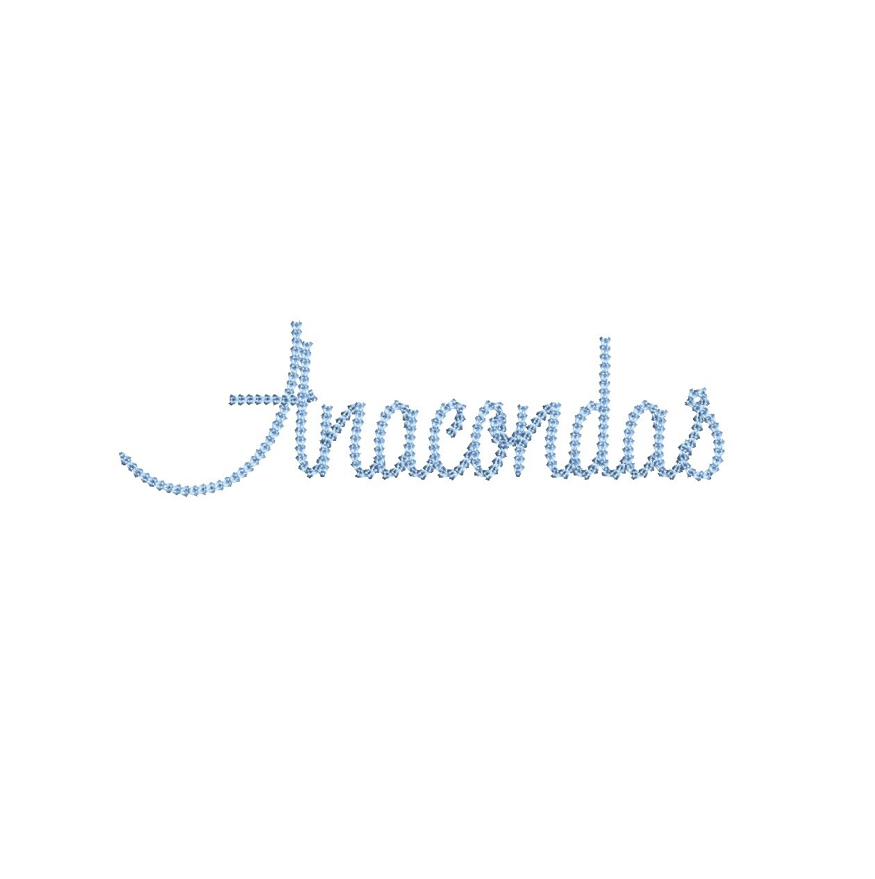 Anacondas Chain Stitch ESA font
