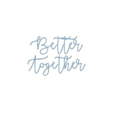 Better Together Chain Stitch ESA font