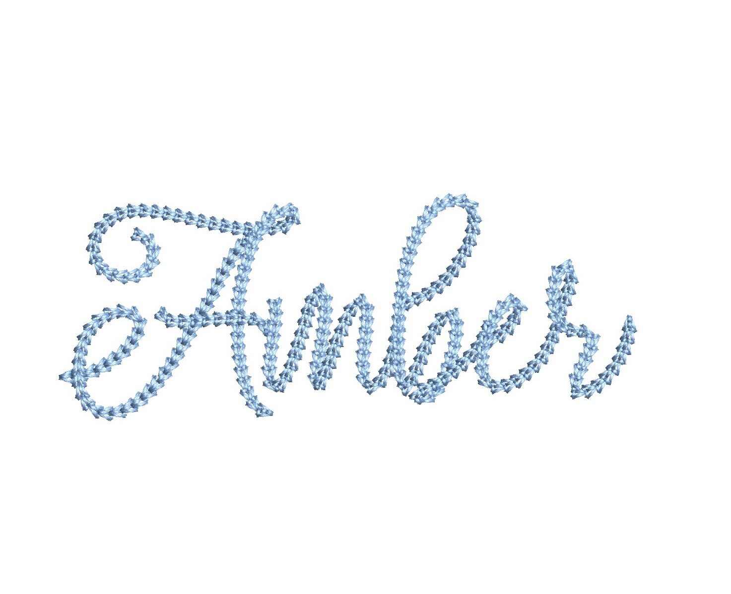 Amber Chain Stitch ESA font