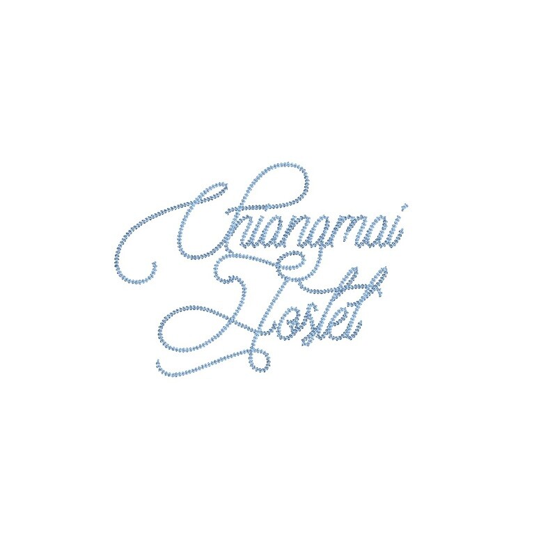 Chiangmai Hostel Chain Stitch ESA font