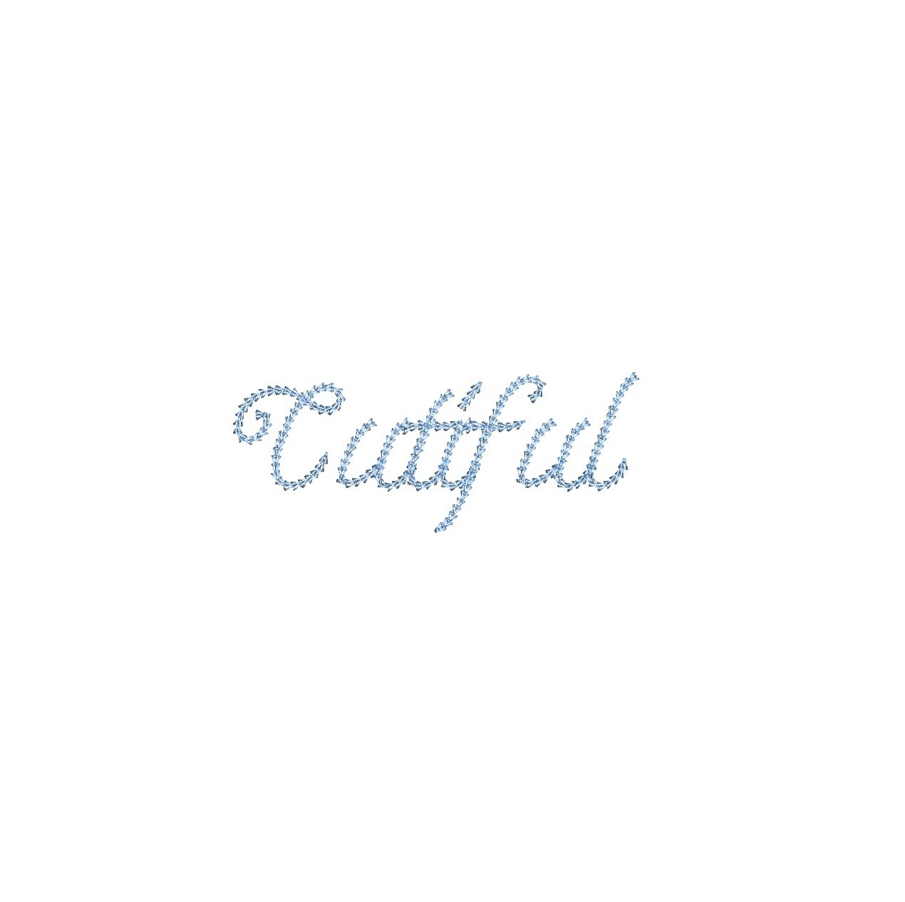 Cutiful Chain Stitch ESA font