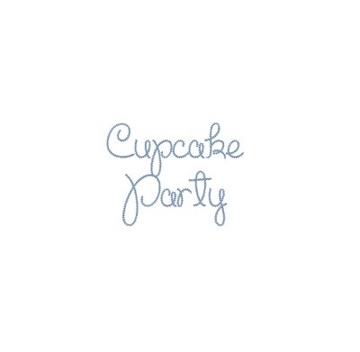 Cupcake Party Chain Stitch ESA font