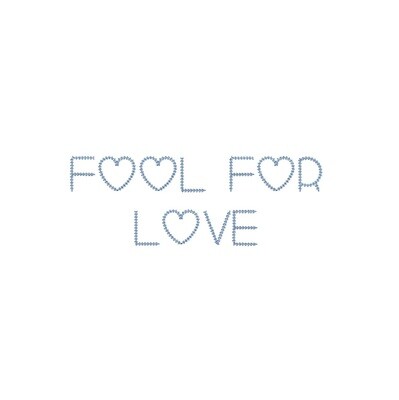 Fool for Love Chain Stitch ESA font