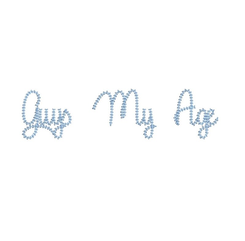 Guys My Age Chain Stitch ESA font