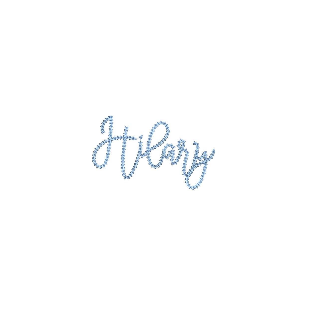 Hilary Chain Stitch ESA font