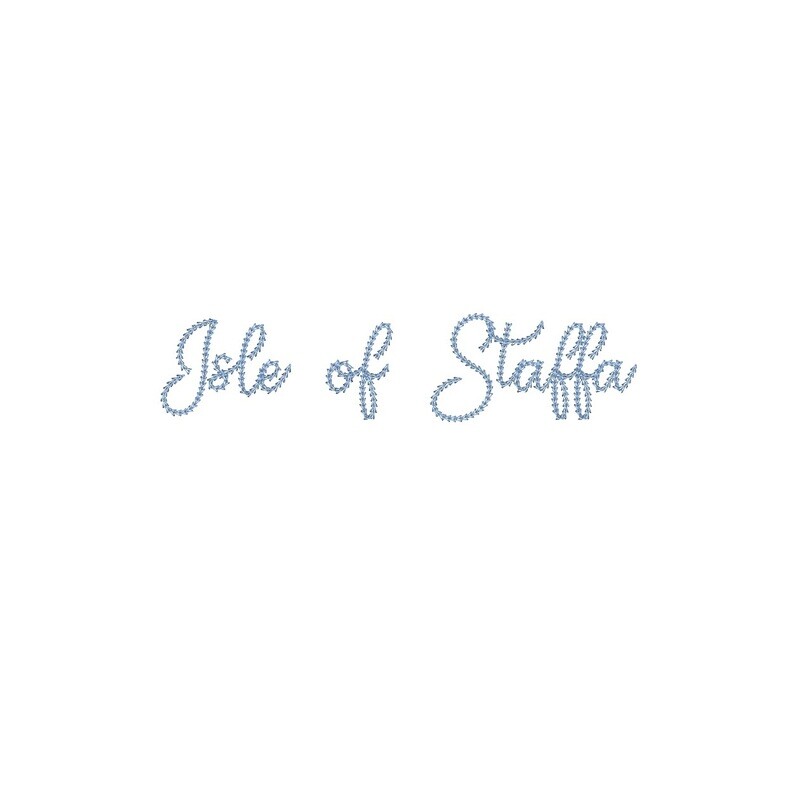 Isle of Staffa Chain Stitch ESA font