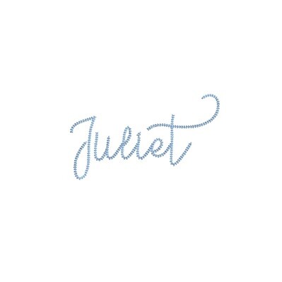 Juliet Chain Stitch ESA font