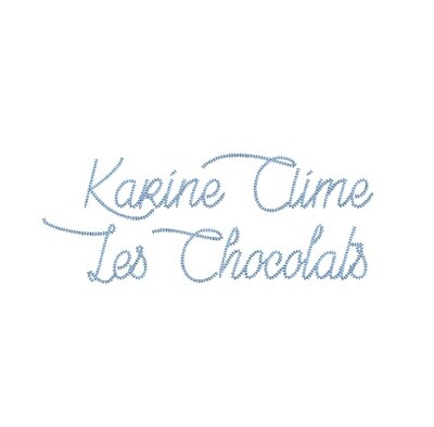 Karine Aime Les Chocolats Chain Stitch ESA font