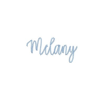 Melany Chain Stitch ESA font