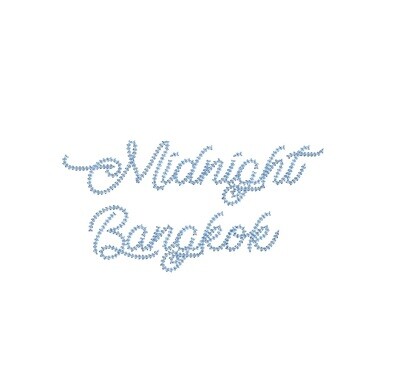 Midnight Bangkok Chain Stitch ESA font