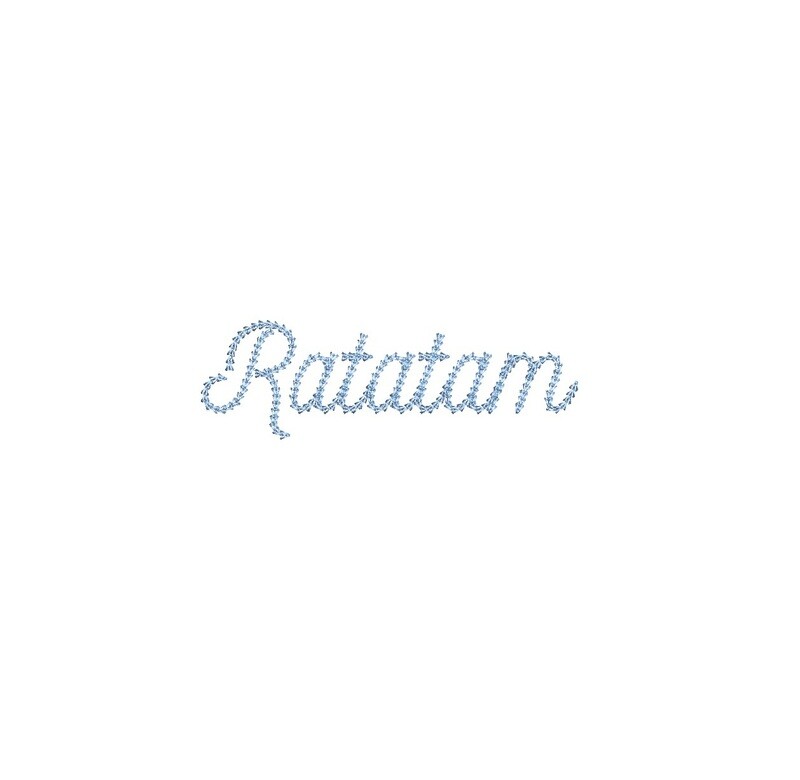 Ratatam Chain Stitch ESA font