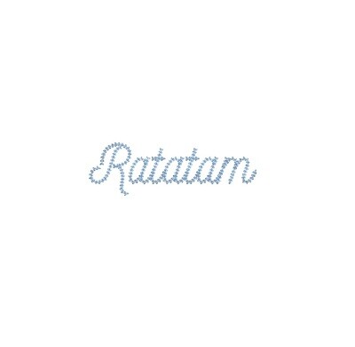 Ratatam Chain Stitch ESA font