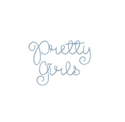 Pretty Girls Chain Stitch ESA font