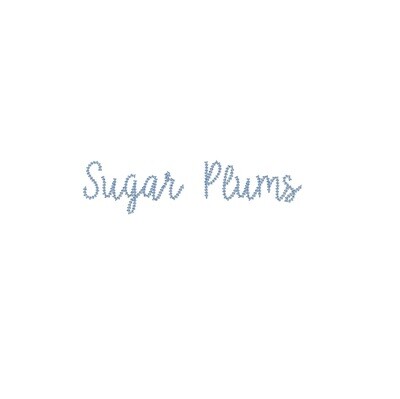 Sugar Plums Chain Stitch ESA font
