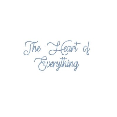 The Heart of Everything Chain Stitch ESA font