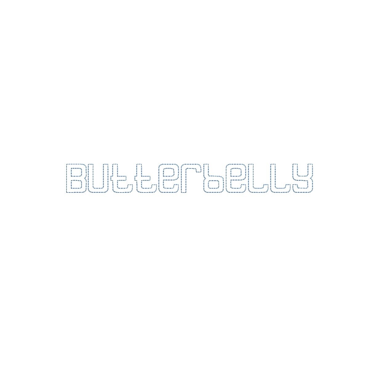 Butterbelly Bean Stitch Outline ESA font