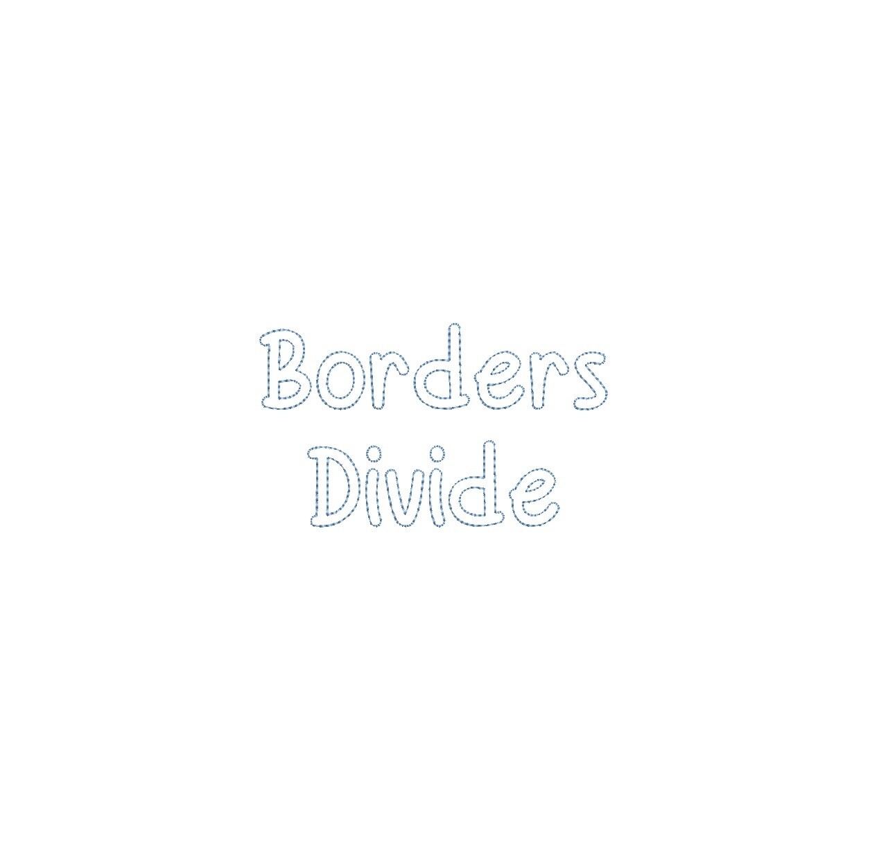 Borders Divide Bean Stitch Outline ESA font